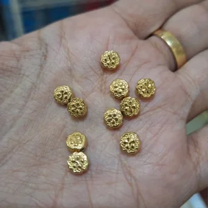 304 stainless steel flower golden beads | manik stainless bunga