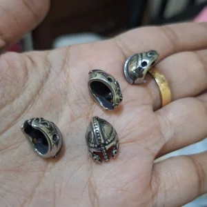 304 stainless steel gladiators helmet beads | manik stainless helm