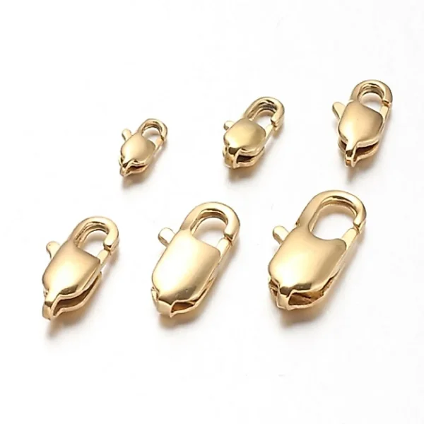 304 stainless steel 18k gold plating lobster claw clasp | kaitan gelang kalung