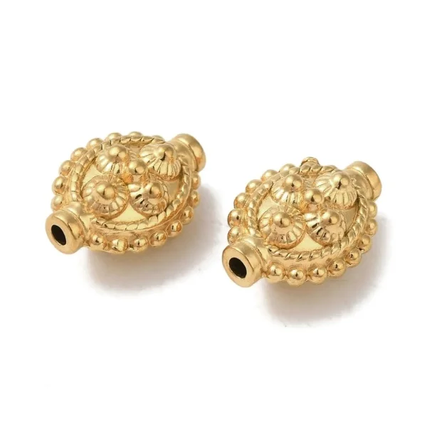 304 stainless steel ion Plating oval lantern golden beads