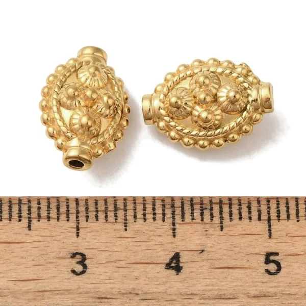 304 stainless steel ion Plating oval lantern golden beads