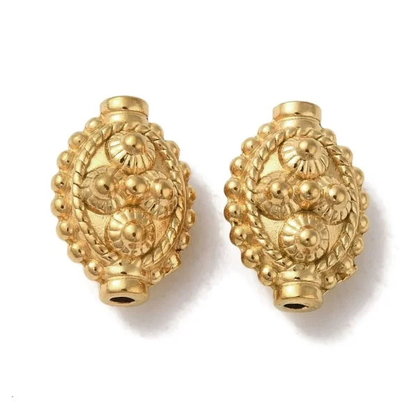 304 stainless steel ion Plating oval lantern golden beads