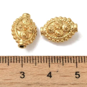 304 stainless steel ion Plating oval lantern golden beads