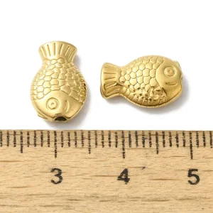 304 stainless steel golden fish beads