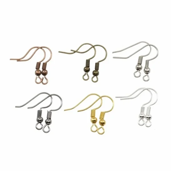Metal alloy brass earring wire | kaitan anting bahan tembaga